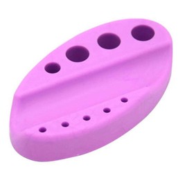 Tattoo Ink Cups Holder with 20 Tattoo Ink Caps – Versatile Pigment Organizer & Cotton Swabs Holder for Tattooing and Microblading Supplies (pink)