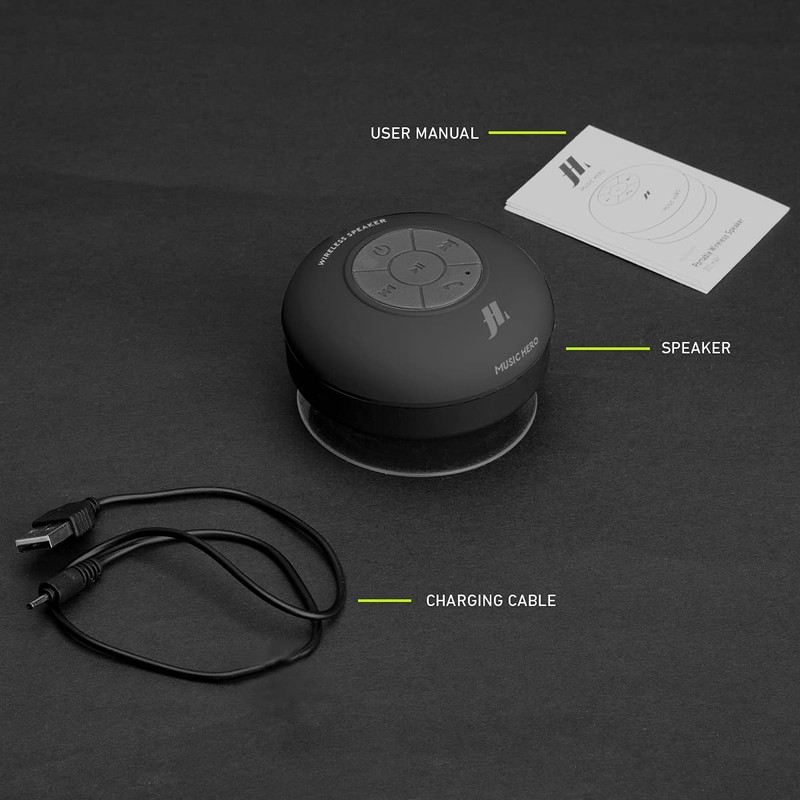 MUSIC HERO Haut-parleur 3W Avec Ventouse, Touches Pour la Musique