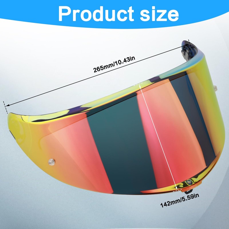 RIDLOG Helmet Visor Fit for K6 K6s Motorcycle Helmetr Face