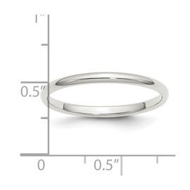925 Sterling Silver Solid Polished Half Round Engravable 2mm Half Round Band Ring Size K 1/2 Jewelry for Women