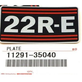 MPR Genuine OEM Тоуоtа Pickup Truck Celica 22R-E Valve Sticker/Decal 22RE OEM (!)