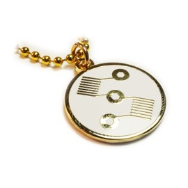 Vape Dual Coil OHM Symbol Charm Pendant Necklace with Ball Chain