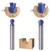 Mesee 4 Pieces Cove Core Box Router Bit Set Industrial