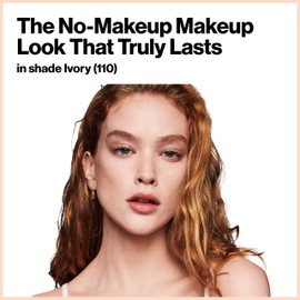 Revlon ColorStay Light Cover Liquid Foundation, Hydrating Longwear Weightless Makeup with SPF 35, Light-Medium Coverage for Blemish, Dark Spots & Uneven Skin Texture, 110 Ivory, 1 fl. oz.