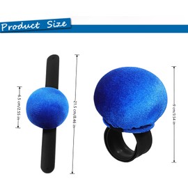 ZWxqysp 1 Pack Wrist Pin Cushion Portable Sewing Pin Cushion Holder with Universal Slap Bracelet for Sewing Accessory, Blue