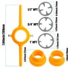 Treki 6Pcs PVC Pipe Thread Maker Tool, Plastic Pipe Round