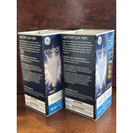 GE Older Style - GE Reveal - 3 Way Light Bulbs - A21 - 50 100 150 - 2 Pack - 3 Bulbs