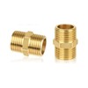 2 Pieces Double Connectors 1/2 Inch, Brass Male Thread, Double