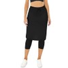 Womens Tennis Skirt with Built in Capri Leggings 20" Knee