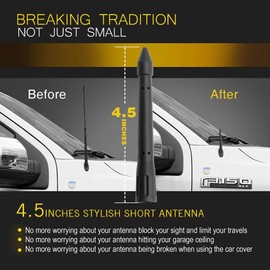 KSaAuto Antena corta para Ford F150 2009-2023, antena de coche de 4.5 pulgadas para F150 F250 F350 Bronco Truck Antena de repuesto Ford F150 Accesorios