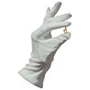 BUZZUFY Heli Presentation Gloves Microfiber Silver Grey Small Pair Black