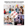 4 Pcs Maracas, 9 Inch Wooden Maraca Instrument (Pink-Smile)