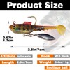Lanzunn Fishing Lures Set, 5 Pieces, Soft Bait with Spinner