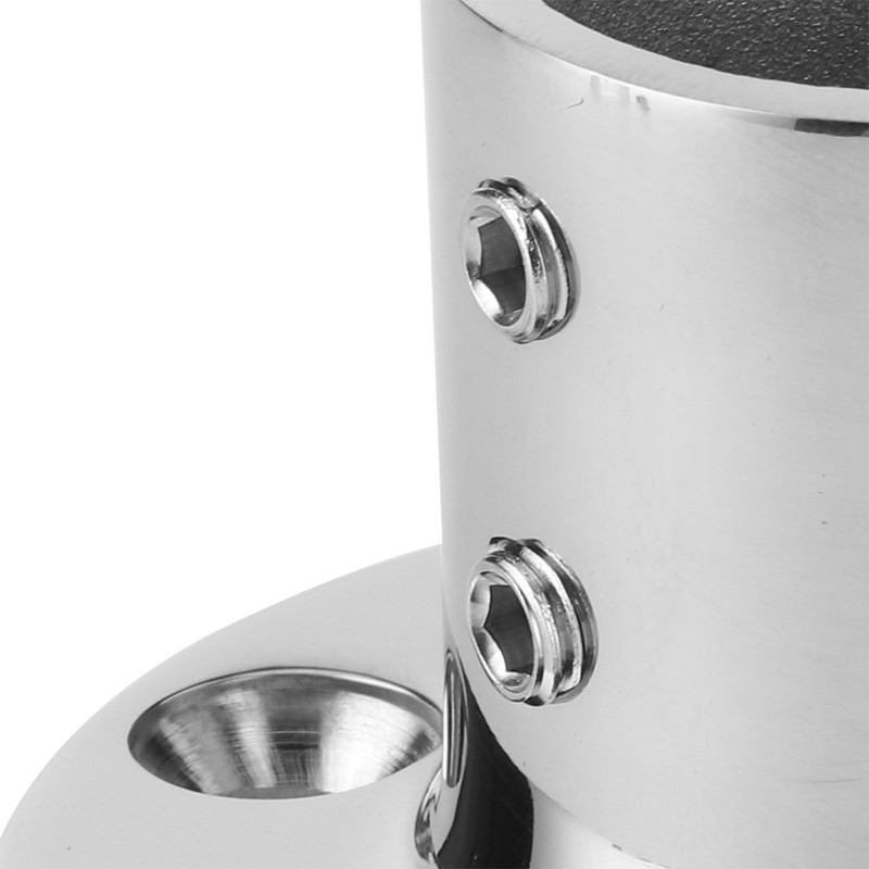 316 Stainless Steel Round Stanchion Base 90 Degree Marine Boat