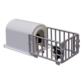 Kids Globe 571964 - Kälber-Iglu 1:32 mit 2 Kälbern, Kuhstall für Bauernhof