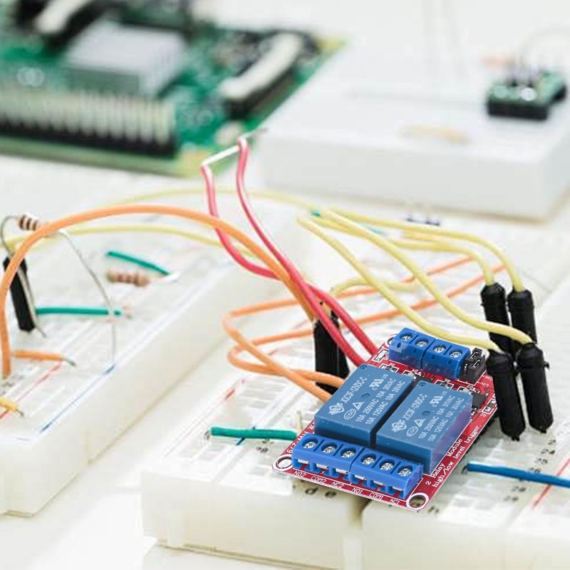 Podazz 2 Pcs DC 12V Relay Module 2 Channel Relay