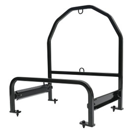 KUAFU Semi Truck Spare Tire Carrier Compatible with Volvo, Kenworth, Mack, Western Star, Freightliner, Peterbilt Universal Adjustable Spare Tire Rack Holder Width Max Up to 19"