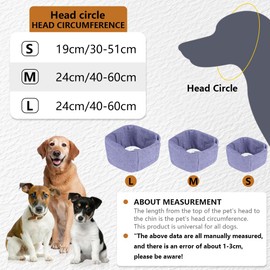 Aomig Earmuffs for Dogs, Dog Hat, Pet Dogs, Hearing Protection, Adjustable Ear Flap for Dogs with Stretch Bands, Dog Head Wrap, Neck Warmer, Dog Ear Protection, Hearing Protection for Dogs (Purple, L)