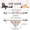 HACRAHO Bow Tie Cat Collar Bandana, 2pcs Adjustable Cat Collar