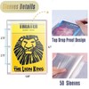 Playbill Binder with Sleeves 50, Playbill Holder Fit Broadway 5.5