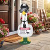 4Pcs Porch Goose Outfit Police - Funny Lawn Goose Costume