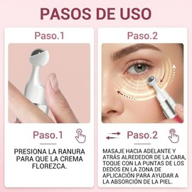 LANEMAY Crema para Ojos con Retinol y Ceramidas - Aplicador de Bola de Masaje 360° - Reduce Ojeras, Bolsas, Hinchazón y Líneas Finas - Hidratante y Ac