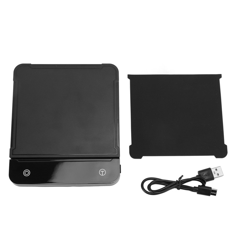 Digital Coffee Scale with Timer Waterproof Touch Screen Rechargeable 3kg/0.1g