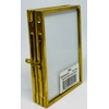 Tizo 2" X 3" Brass Photo Frames Double Self Standing,