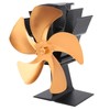 5 Blade Heat Powered Stove Fan Fireplace Fans Self Generating