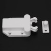 10pcs Heavy Duty Earthquake Cabinet Latch Touch Release White Shape