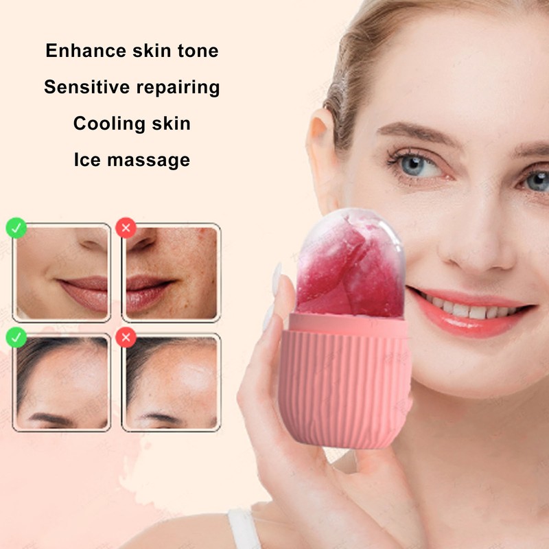 2pcs Cleaning Ice Face Roller Shrink Pore Soothe Claw Shape