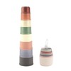 8-Piece Set with Stacking Cups for Children, Rabbit Stacking Cups,