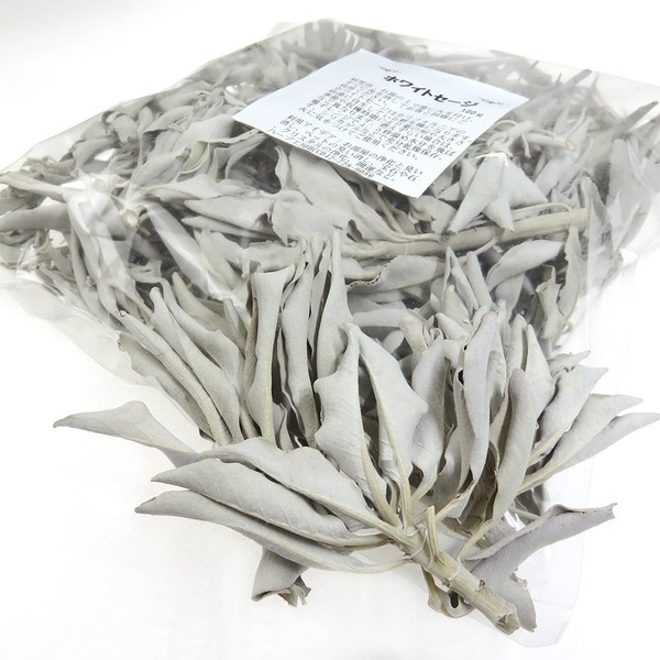 Herb Workshop HCC White Sage 3.5 oz (100 g) Professional Purification Fine Cluster (Leaves + Branches), Made in California