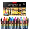 ZEYAR Premium Acrylic Paint Pen, Water Based, Extra Fine Point,