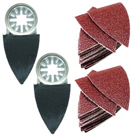 42 x TopsTools UNKA42SKB 50mm x 35mm Sanding Kit (Small) Compatible with Bosch Fein (Non-StarLock) Makita Milwaukee Einhell Ergotools Hitachi Parkside Ryobi Worx Workzone Multitool Multi Tool