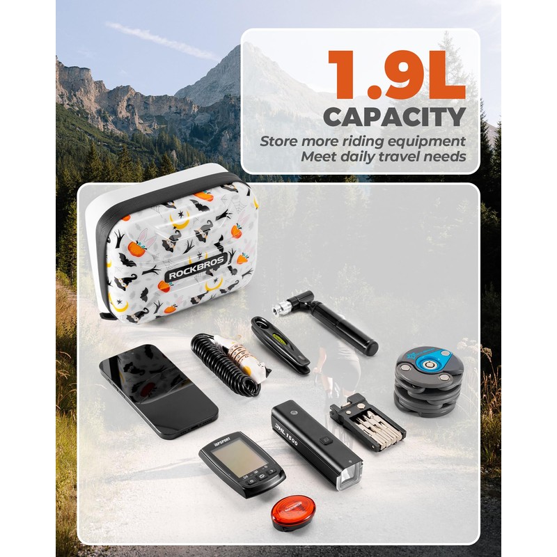 ROCKBROS Handlebar Bag for Brompton Waterproof Frame Bag Folding Bike