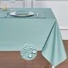 HomeJoy Round Rectangle Table Cloth – Stainproof Waterproof Washable Polyester