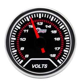 ETOPARS Universal Car Voltage Display 2 Inch 52 mm Car Voltage Meter Meter Voltmeter Pointer Display Voltage White Light Indicator Instrument Smoke Tint Len