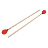 1 Pair Marimba Mallets Medium Hard Yarn Head with Maple