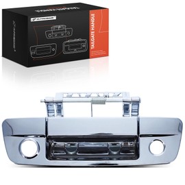 A-Premium Tailgate Handle Liftgate Latch Handle with Camera Hole Compatible with Ram 1500 2500 3500 2011-2012 & Dodge Ram 1500 2009-2010, Ram 2500 3500 2010, Chrome, Replace# BK735-7103, 68044906AE