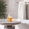 Amorettise Ceramic Orange Juice Bottle Soap Dispenser, Refillable Lotion Pump