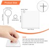 72Pcs Acrylic Keychain Blanks Set, Including 24pieces Clear Acrylic Ornament
