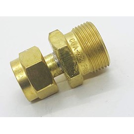 CGA-200 MC Acetylene Cylinder Tank to CGA-520 B Regulator, Adaptor, Connect you"B" Acetylene Regulator to your smaller"MC" tank