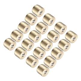 CoCud Brass Push Button Grease Oil Cup, | 10x8mm Male Thread | Brass Ball Oiler Nipple - (Applications: for Lubrication System), 20-Pieces