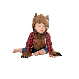 Bristol Novelty 301570 Werewolf Toddler Costume, Boys, Girls, Brown, Red, Black, Age 2-3 Years