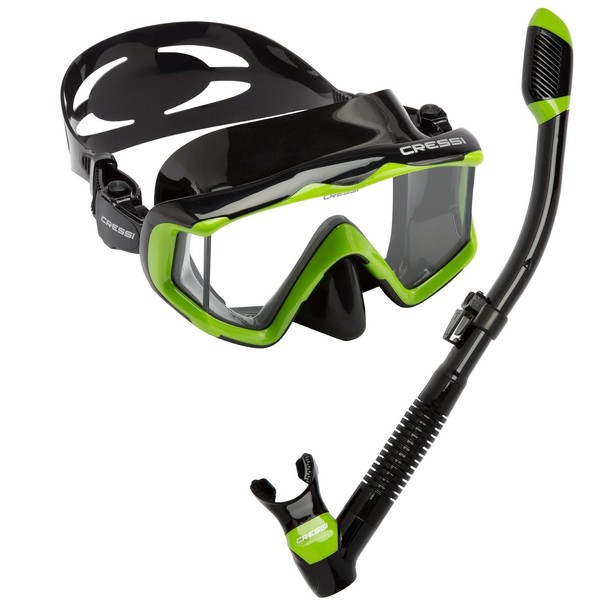 Cressi Pano 3 & Supernova Dry, Black/Lime
