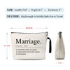 ZHANTUONE Marriage Cosmetic Bag，Gifts For Wife Birthday，Romantic Gifts For My