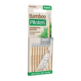 Piksters Bamboo Interdental Brush (Size 0 - Grey) X 8