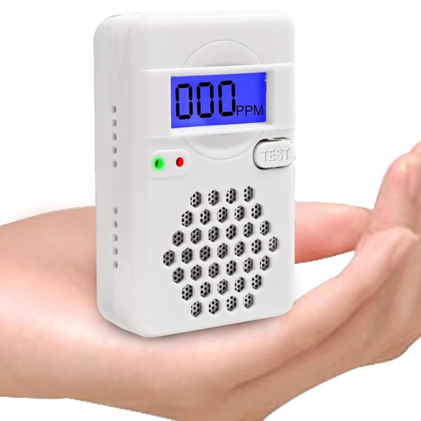 Carbon Monoxide Detector Alarm with Digital LCD Display, CO Detector