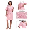 ANLIQI 100% Cotton Robes for Women Lightweight Kimono Spa Robe